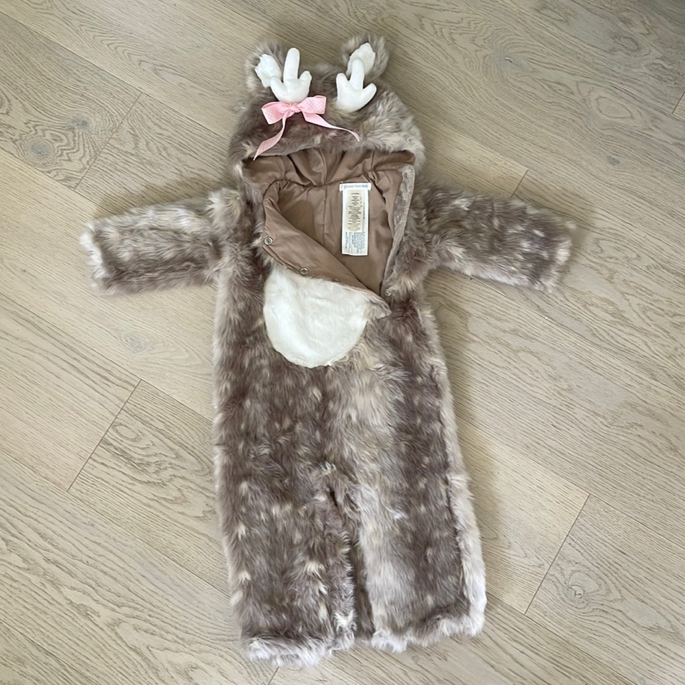 Pottery Barn Kids Baby Deer Woodland Halloween Costume. Sz 12-24 mos